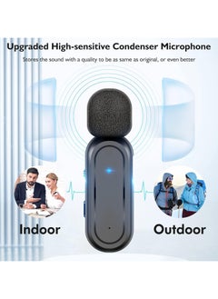 General Wireless lavalier microphone for USB C smartphones |iPhone 15 and Android devices |Plug and play mini microphone for YouTube TikTok live gaming with charging case  - Image 3