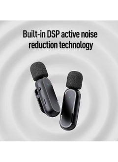 General Wireless lavalier microphone for USB C smartphones |iPhone 15 and Android devices |Plug and play mini microphone for YouTube TikTok live gaming with charging case  - Image 4