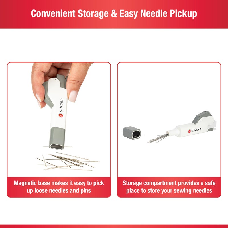 SINGER Needle Threader Assistant - Automatic Hand Sewing Needle Threader - Image 3