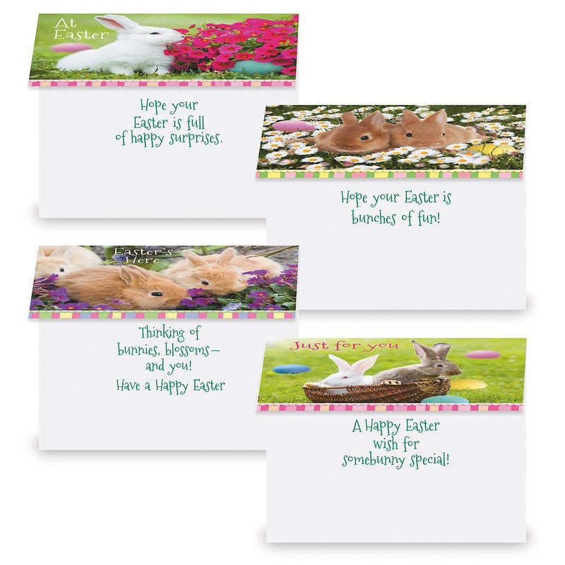 Current Photo Bunny Easter Greeting Value Card Set - Value Pack of 12 Cards for Kids & Adults With White Envelopes, 12 Design Prints, Large 5" x 7" Greetings - Image 4