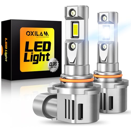 OXILAM 9005 LED Bulbs 40000LM Super Bright 900 Brighter 3 Min Quick Install 20 Years Lifespan No Flicker 99 Compatibility - Image 1
