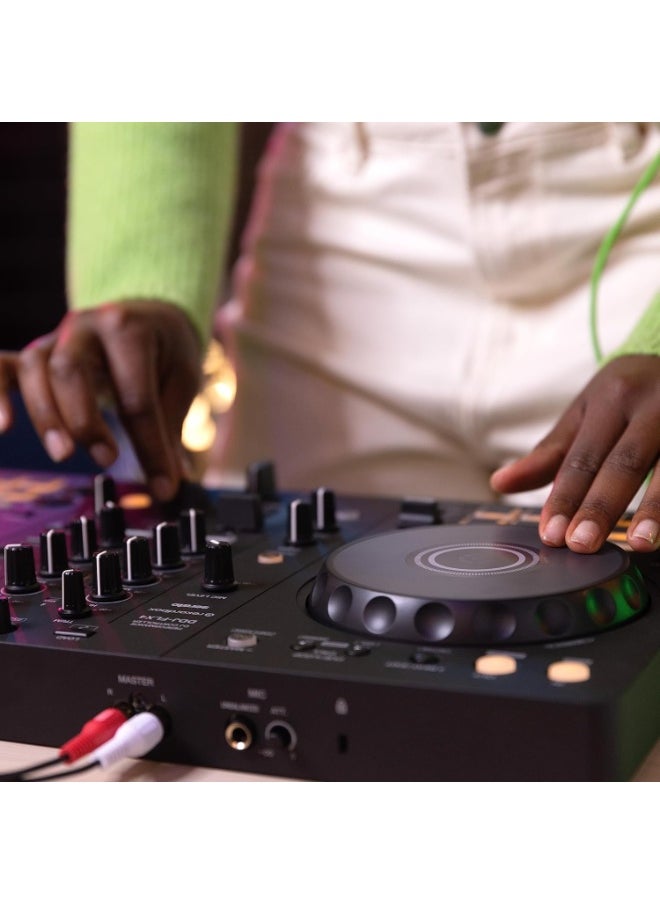 Pioneer DJ DDJ-FLX4 2-deck rekordbox and Serato DJ Controller - Graphite