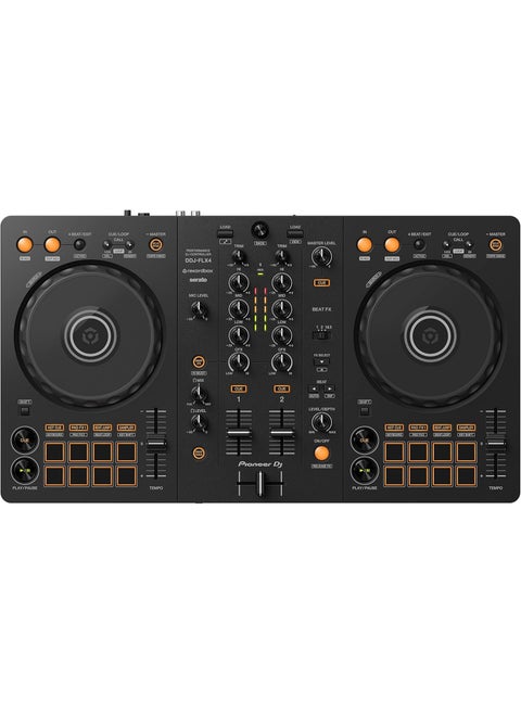 Pioneer DJ DDJ-FLX4 2-deck rekordbox and Serato DJ Controller - Graphite