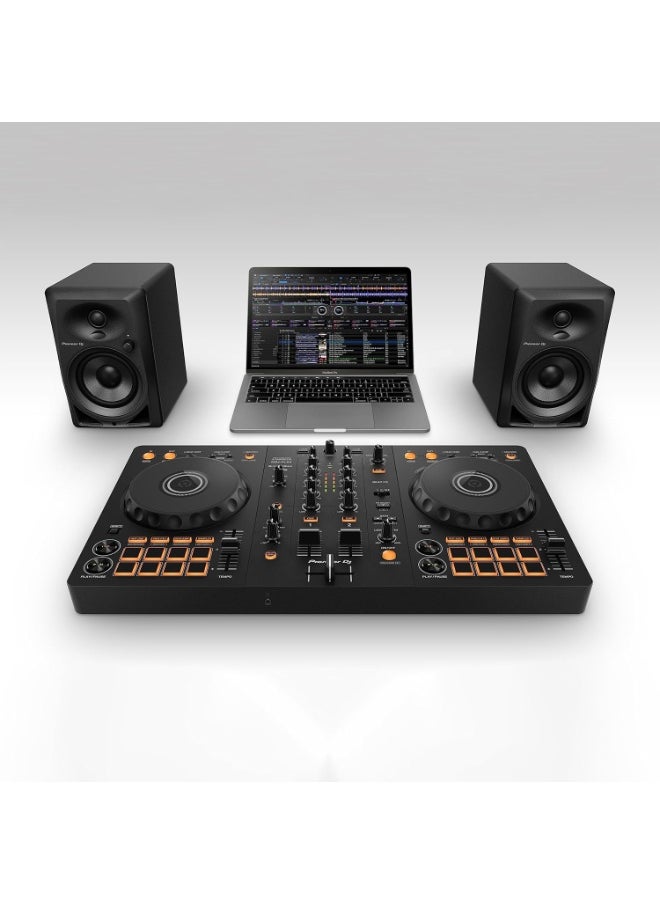 Pioneer DJ DDJ-FLX4 2-deck rekordbox and Serato DJ Controller - Graphite