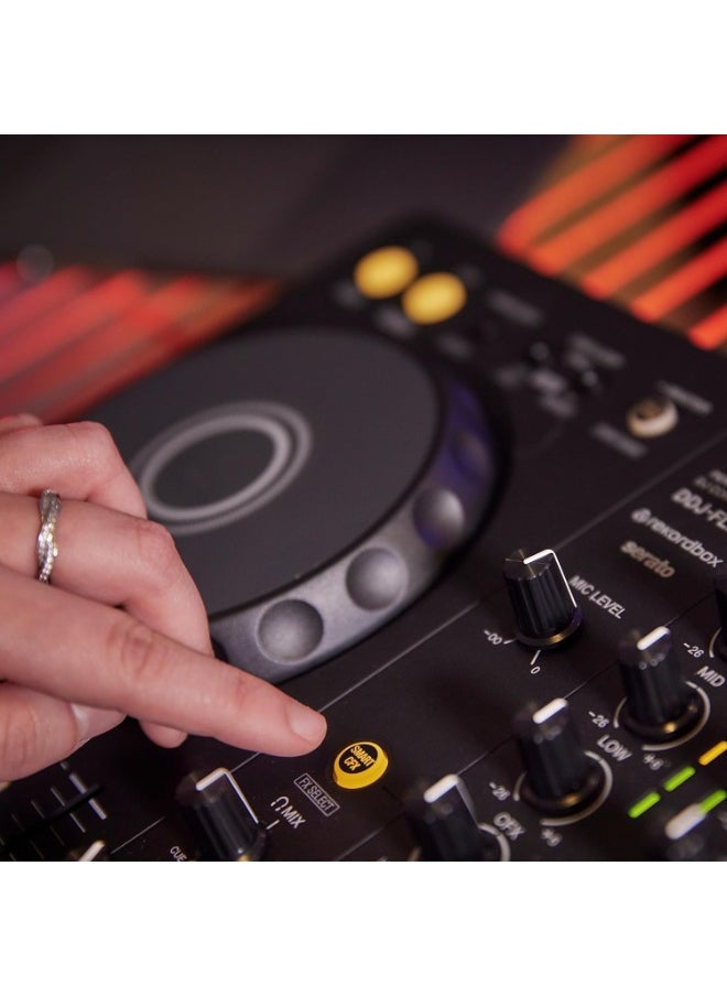 Pioneer DJ DDJ-FLX4 2-deck rekordbox and Serato DJ Controller - Graphite