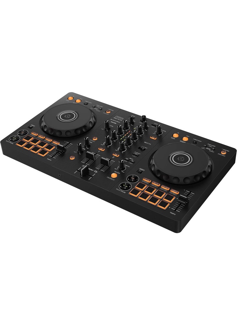 Pioneer DJ DDJ-FLX4 2-deck rekordbox and Serato DJ Controller - Graphite