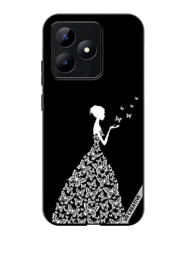 VR CREATIVE Protective Case Cover For Realme C53 Girl In Butterfly Dress Design Multicolour  - Image 1