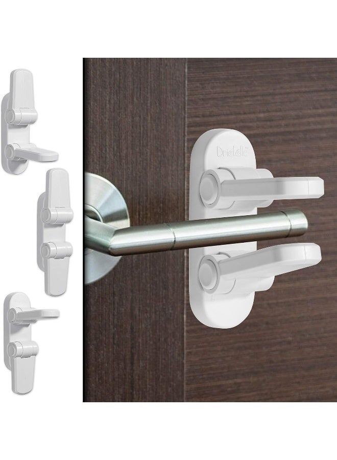 Driddle 3 Pack - Door Lever Baby Safety Lock - Baby Proofing - Image 1