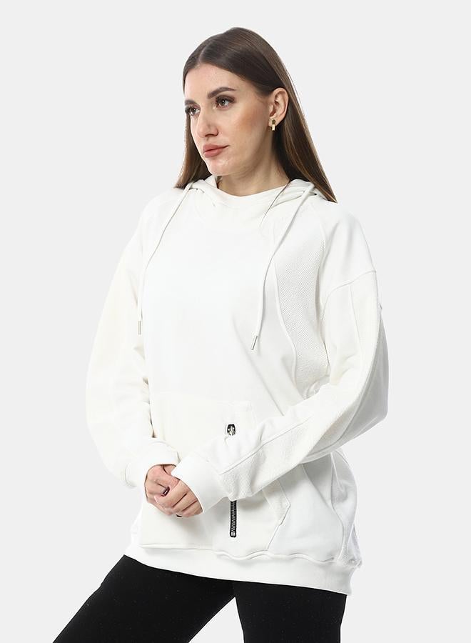 XTCY Summer Milton Hood Sweatshirt with Zipper Pocket Cut women - Image 2
