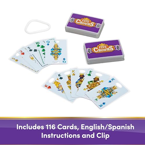 PlayMonster Five Crowns Waterproof Cards Games Pool Summer Toys Pool Games Family Game Night The Game isnt Over Until The Kings Go Wild 5 Suited Rummy Style Card Game Ages 8 - Image 5