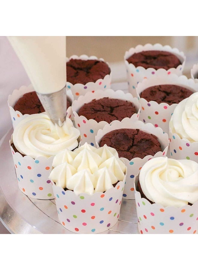 ECVV 200 Pcs Ice Fountain Soft Candy Cake Decoration Tools Baking Decoration Bag Disposable Pipe Bag, White, Small 16 x 25 Cm - Image 3