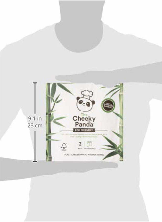 The Cheeky Panda - Bamboo Paper Towels | Mega 100 Sheet Paper Towels Rolls | 200 x 2 Ply Paper Towel Sheets | Strong and Sustainable - Image 1