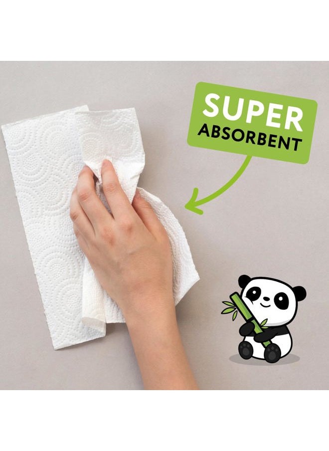 The Cheeky Panda - Bamboo Paper Towels | Mega 100 Sheet Paper Towels Rolls | 200 x 2 Ply Paper Towel Sheets | Strong and Sustainable - Image 1