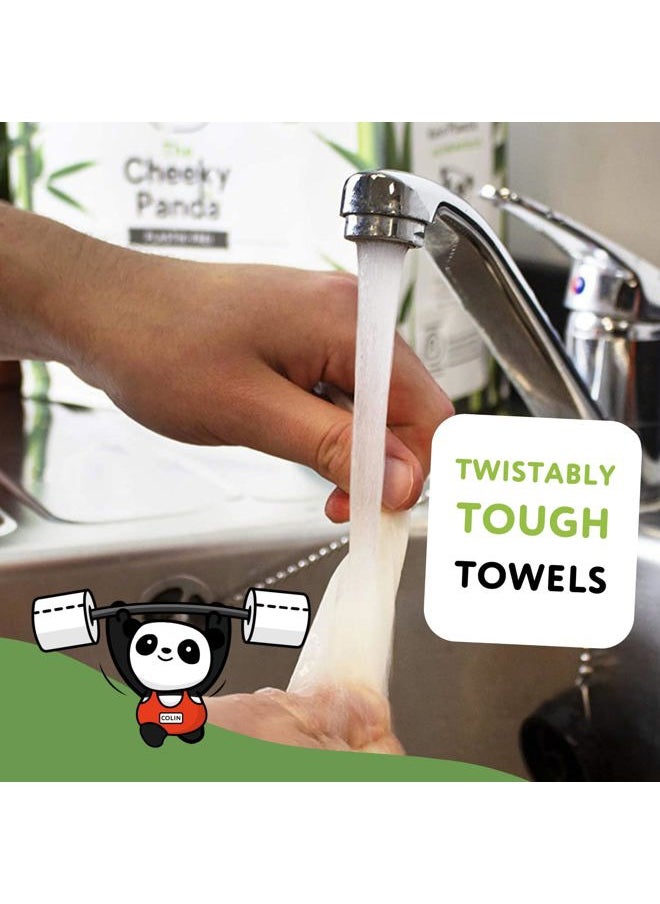 The Cheeky Panda - Bamboo Paper Towels | Mega 100 Sheet Paper Towels Rolls | 200 x 2 Ply Paper Towel Sheets | Strong and Sustainable - Image 1