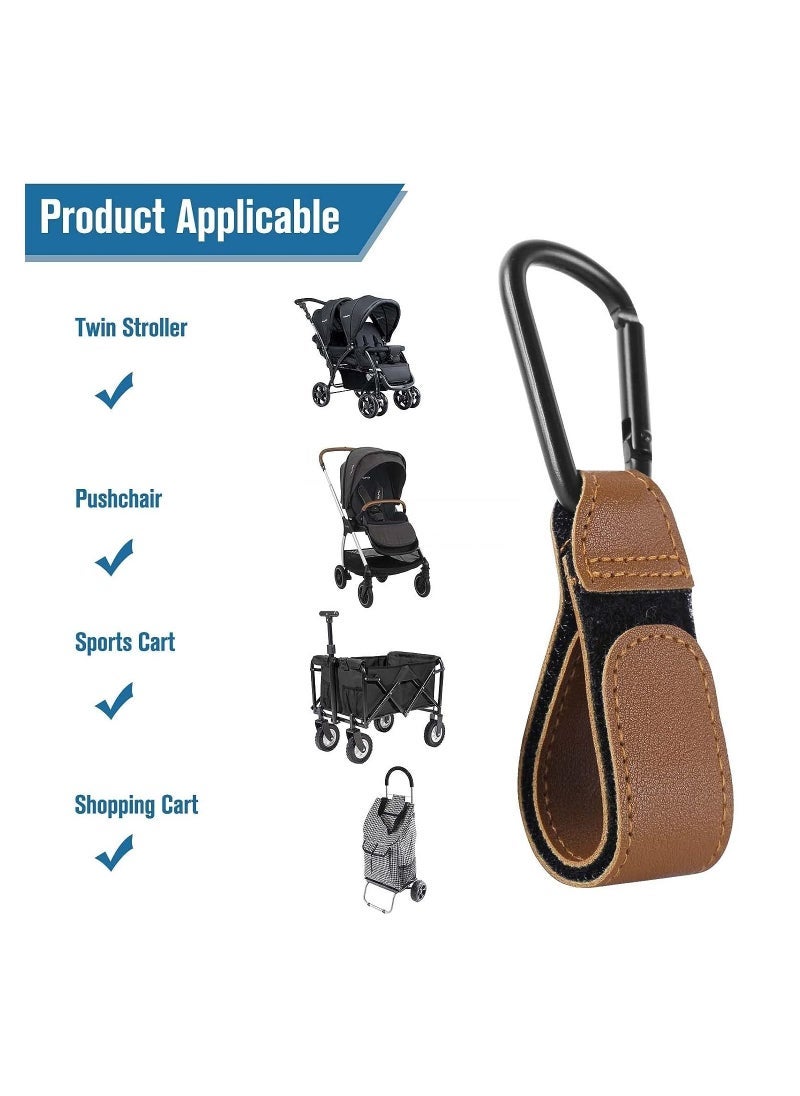Gonice Pack Of 2 Multipurpose Stroller Hooks - Brown  - Image 5