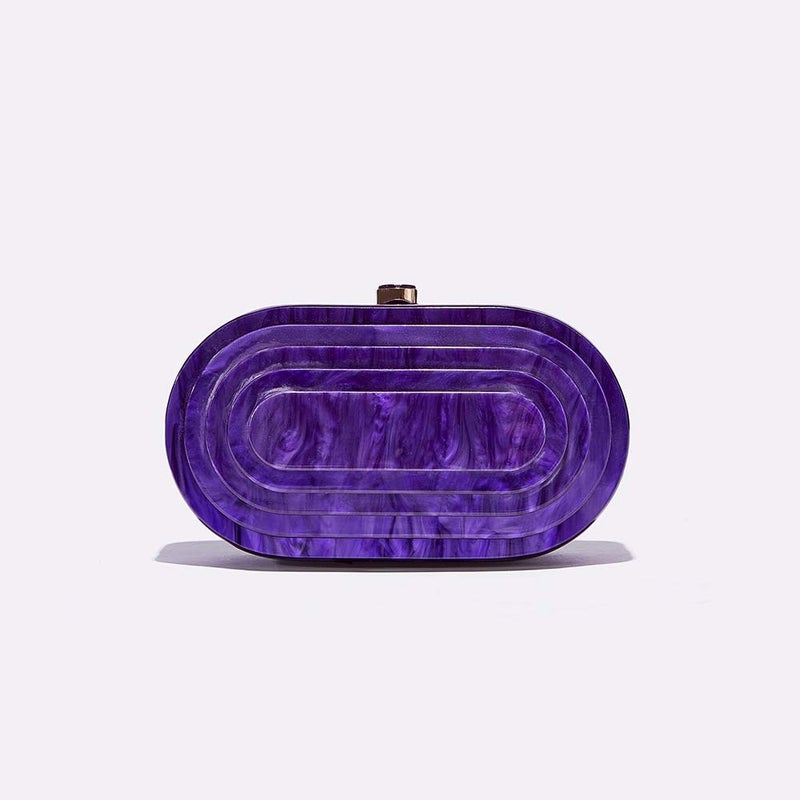 2023 Summer Direct Selling Dinner Bag Retro Spliced Bag Trendy Acrylic Shoulder Chain Bag For Women - Image 1