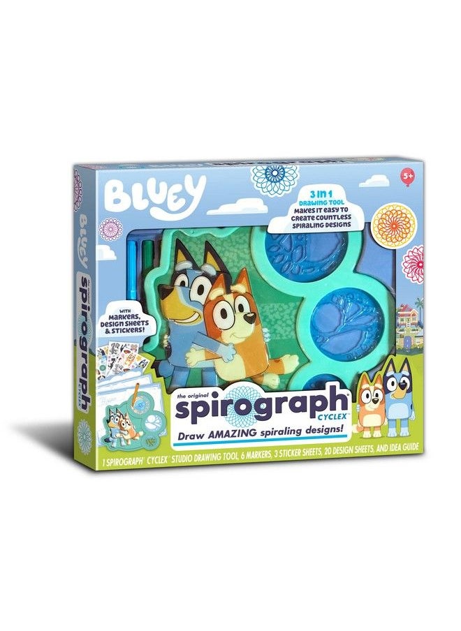 Spirograph - Cyclex Studio Bluey The Easy Way To Make Countless Amazing Designs Rotating Stencil Wheel Art Kit Ages 5+ - Image 1