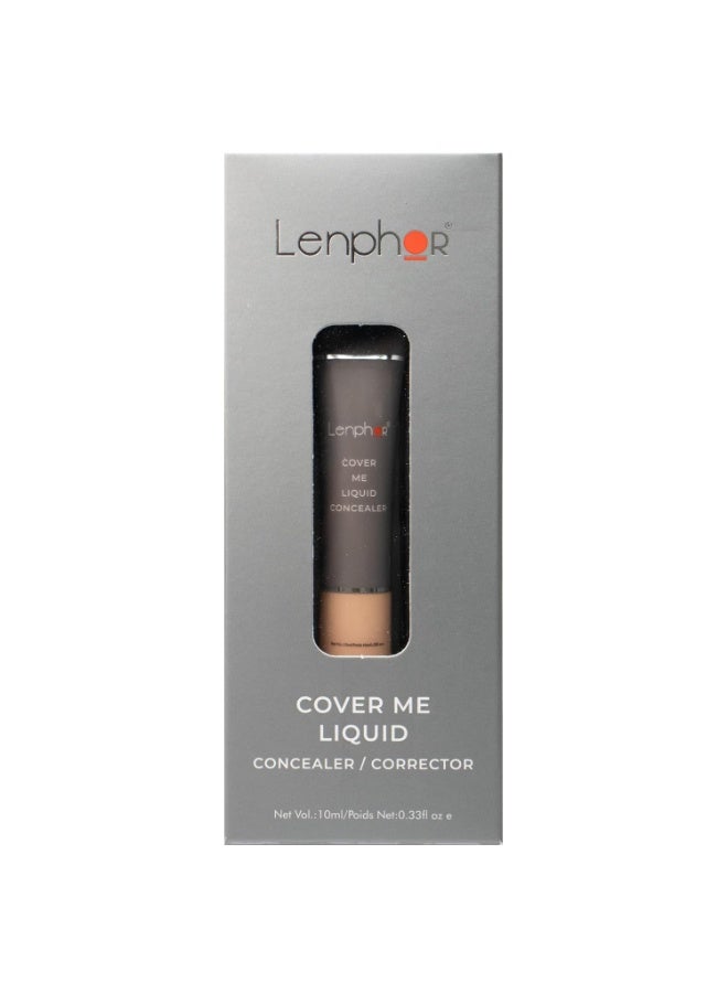 Lenphor Cover Me Liquid Concealer/Corrector Natural 10ml | High-Coverage, Natural-Looking Finish - Image 2
