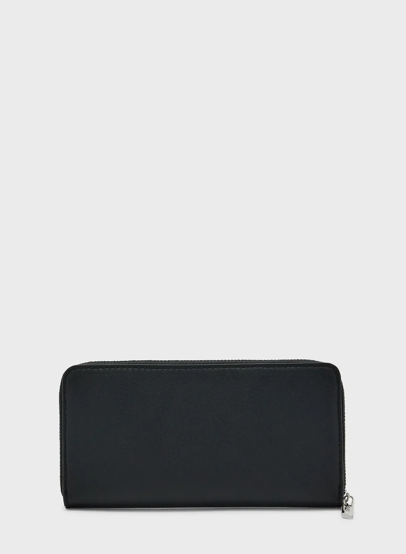 TOMMY HILFIGER Large Zip Around Checked Wallet & Key Set