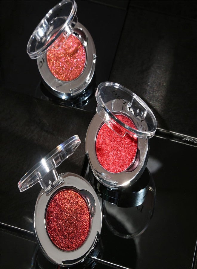 ecofavor Single Gothic Dark Red Eyeshadow, Metallic Deep Red Glitter Eyeshadow, Highly Pigmented Long Lasting Gold Sparkly Eye Shadow, for Festival Punk SFX Makeup, Create Multi-Dimensional Eye Looks - Image 5