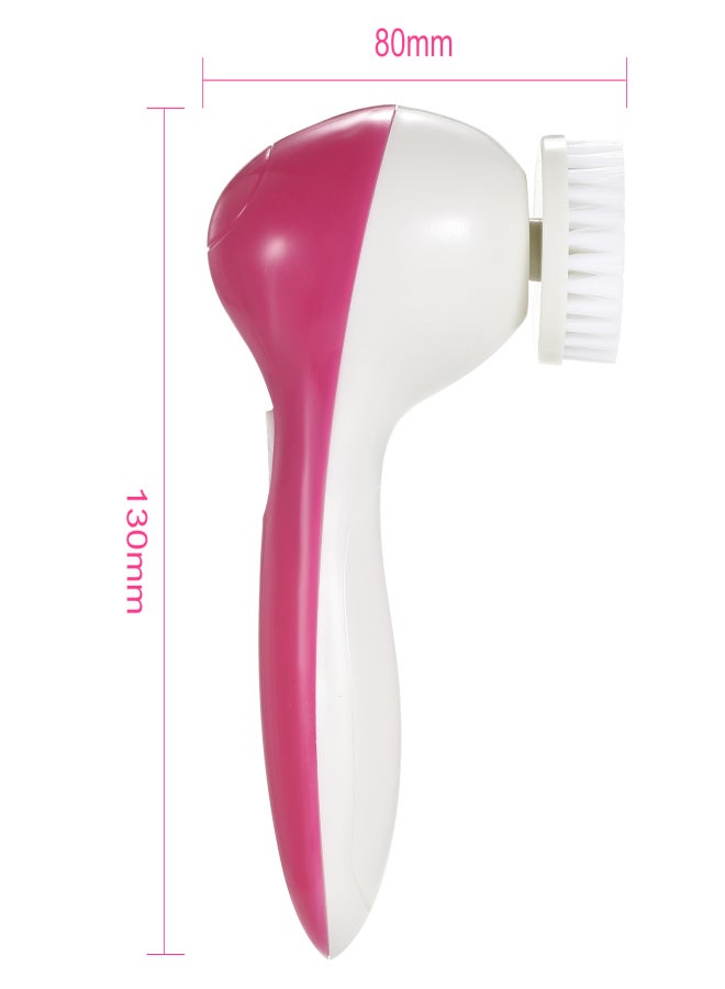 فرشاة تنظيف الوجه الكهربائية 5 في 1، فرشاة تنظيف الوجه المحمولة، أداة إزالة المكياج - Image 3