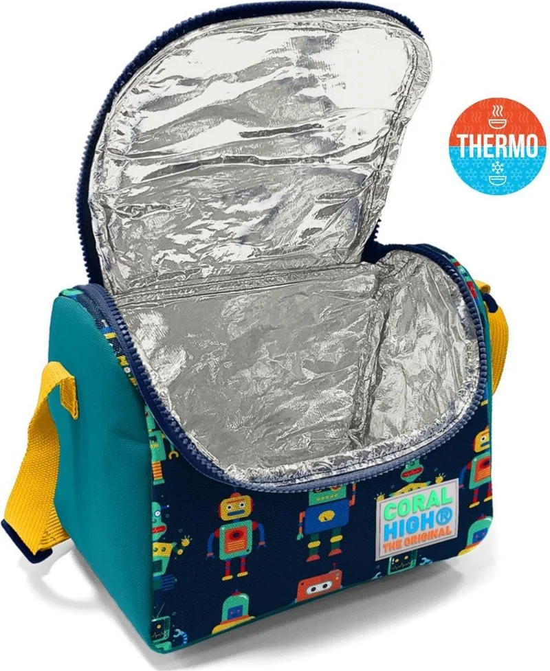 ايلاتي Robot Patterned Boy's Thermal Lunchbox 11810