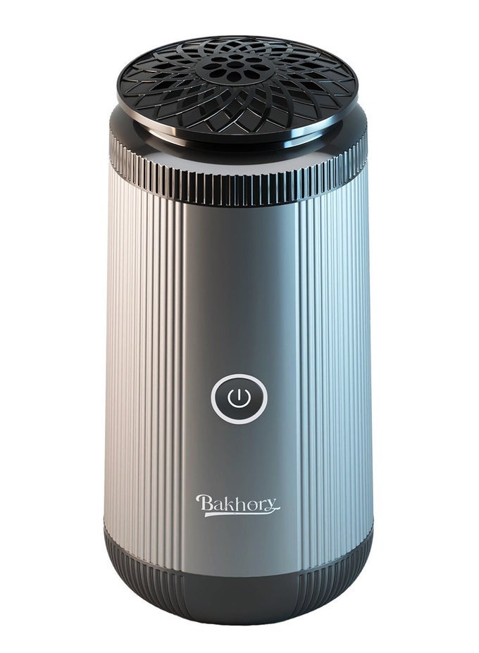 OUD ELECTRIC USB BAKHOOR BURNER, PREMIUM BURNER FOR HOME, OFFICE AND CAR, LONG BATTERY LIFE, TYPE C FAST CHARGE, GREY