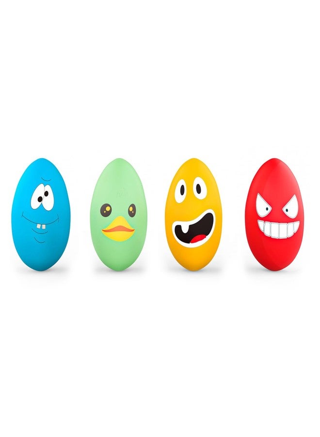 SCHITEC Squeaky Dog Toys, [4 Pack] Latex Squeaker Egg for Small Medium Pets Puppies, 2.5” Soft Animal Rubber Interactive Fetch Ball Set - Image 1