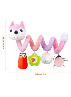 Car Seat Toys, Infant Baby Pink Fox Spiral Activity Plush Hanging Toys for Car Seat Stroller Bar Crib Bassinet Mobile with Music Box BB Squeaker and Rattles - pzsku/Z64B8A2152369A89AAC34Z/45/_/1696489784/ed7ef70c-dabc-4681-ae4e-e3d97f3030f1