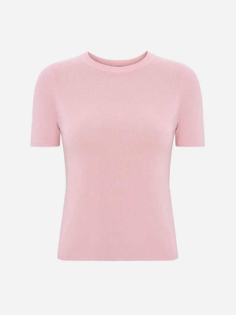 Lichi Monochrome knitted jersey top