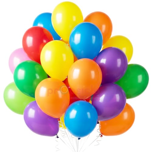 Propsicle 50 Pcs Multicolor Latex 12 inch Balloons for Birthday Decoration, Anniversary, Baby Shower, Graduation, Housewarming, Festival & Event Decor - Image 1