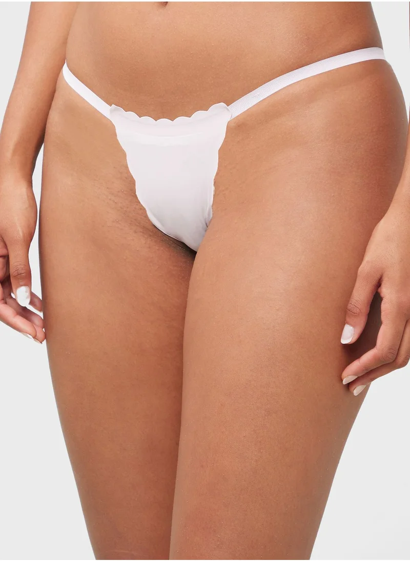 جينجر 3 Pack Scallop Hem Bikini Brief