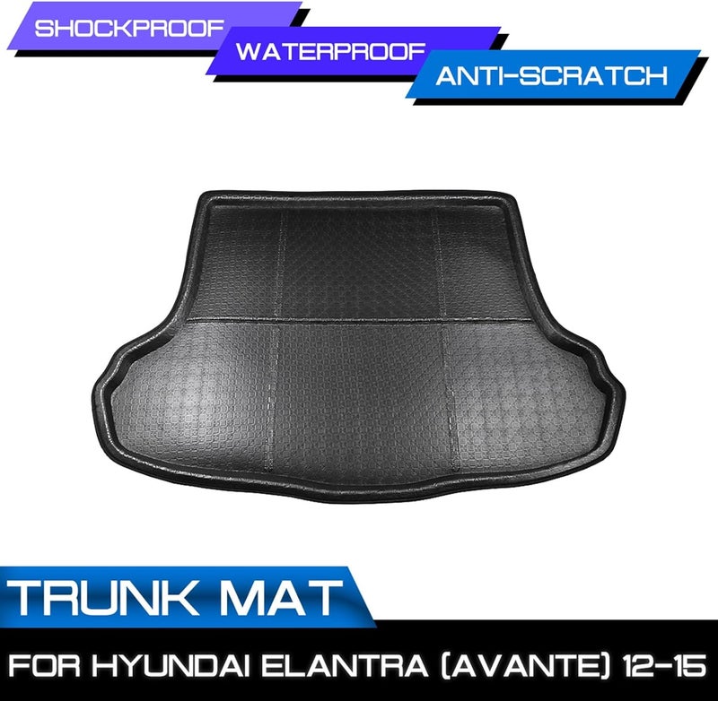 Vuzmode Waterproof Trunk Mat for Hyundai Elantra 2012-2015 - Image 4