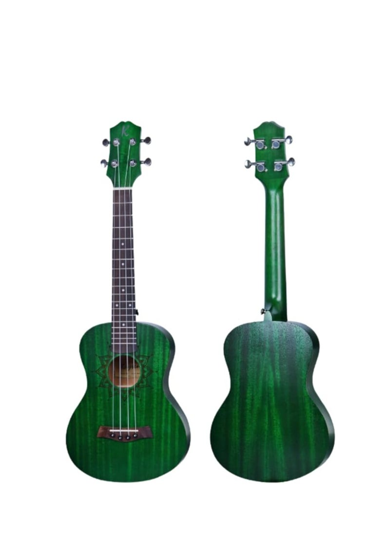Megarya - Ukulele 24" Concert Size Professional Solid Mahogany Wood with Padded Bag (Green) - Image 1