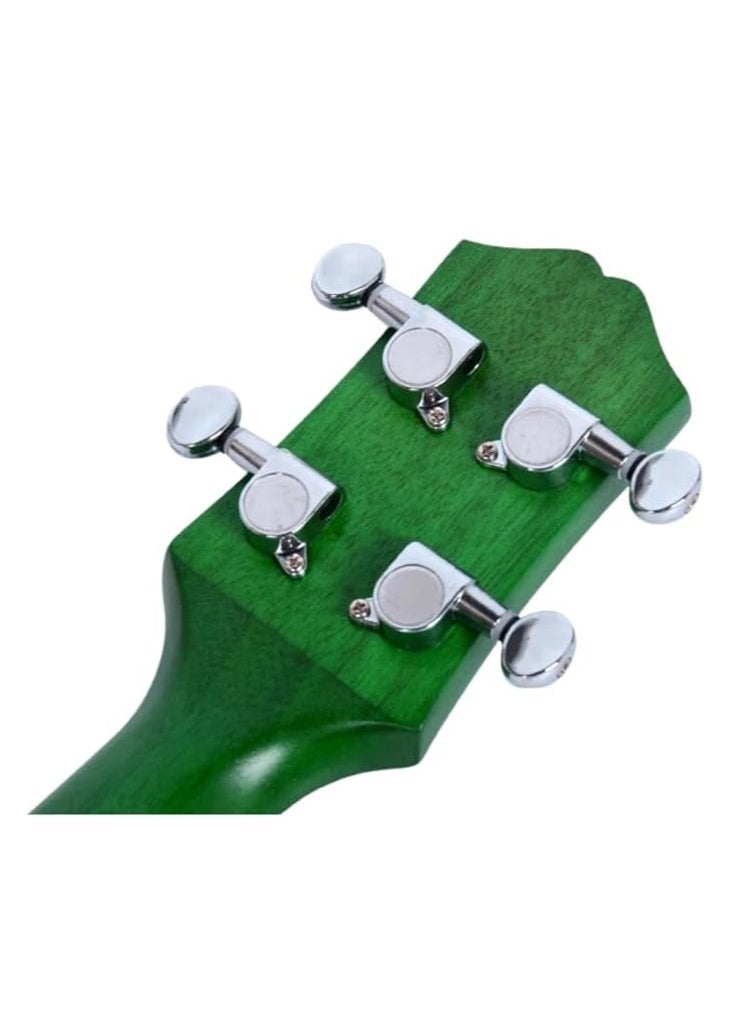 Megarya - Ukulele 24" Concert Size Professional Solid Mahogany Wood with Padded Bag (Green) - Image 1