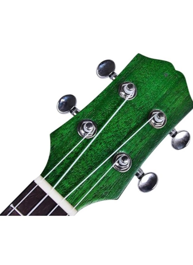 Megarya - Ukulele 24" Concert Size Professional Solid Mahogany Wood with Padded Bag (Green) - Image 1