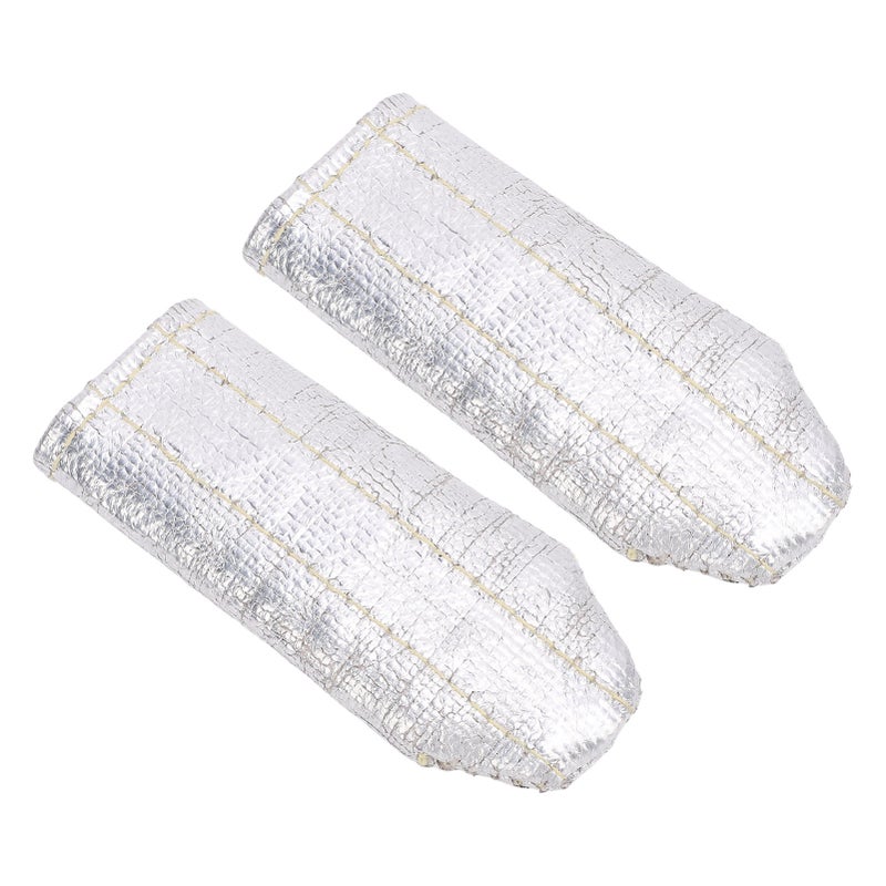 2Pcs TIG Welding Finger Heat Shield Pocket Size Aluminum Foil Unisex Welders Glove Insulation Guards - Image 3