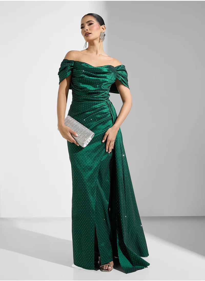Namshi x Emerald Off-Shoulder Dress