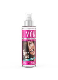 Livon Hair Serum, For Dry & Frizzy Hair | Provides Shine, Smoothness & Damage Protection| Leave In Serum For Women & Men| With Vitamin E & Argan Oil | 200Ml  - Image 1