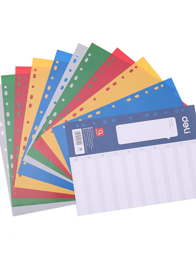 Deli فواصل دلي A4 10 صفحات متنوعة E5724A - Image 2