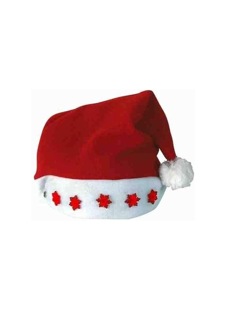 طرطور كريسماس الأحمر المضئ