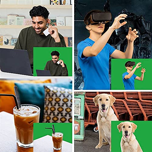 Boltove® 4FTx4FT Green Proffesional Backdrop Background Rod Pocket Exact Size Heavy Backdrop Non- Transparent for Photography, Video Streaming, Live Streaming,Product Shoot,Still Life Photography - Image 4