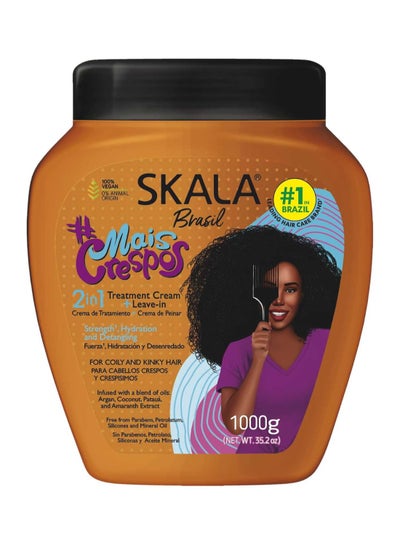 SKALA Expert Mais Crespos 2-in-1 Cream And Conditioner for Curly Hair I Hydration and Detangling I 1000 grams