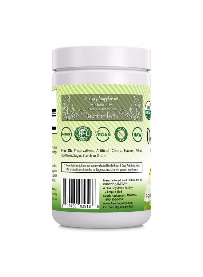 Amazing India مسحوق الكركم العضوي المعتمد من وزارة الزراعة الأمريكية 16 أونصة (1 رطل) | غير معدّل وراثيًا | خالي من الغلوتين | مصنوع في الولايات المتحدة - Image 2