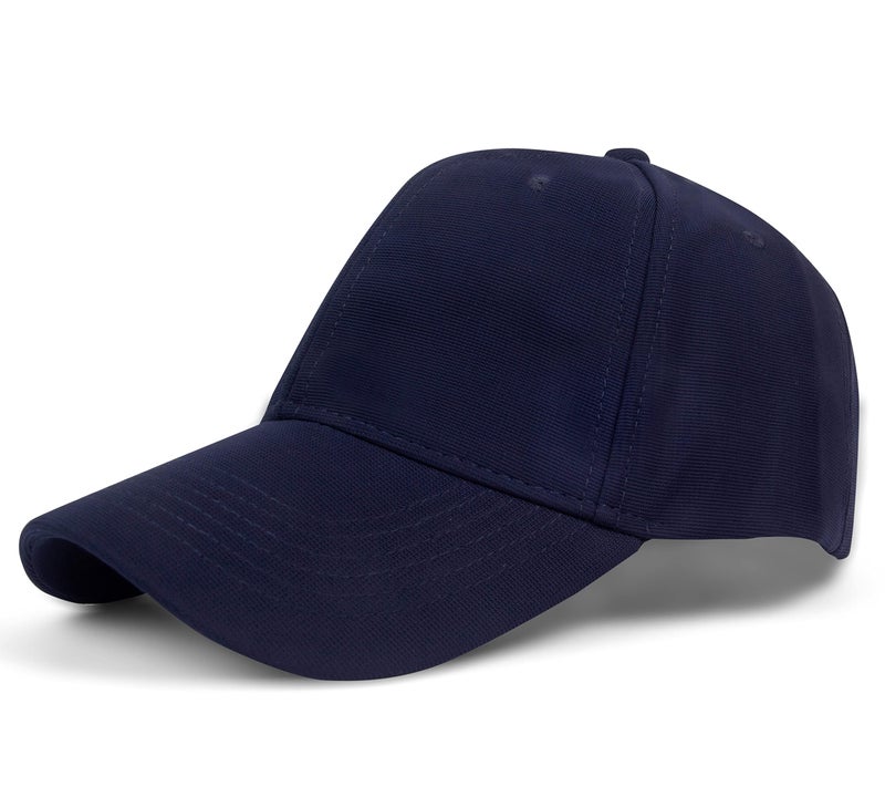 Aavjo Unisex Polyester Cap (SolidCapWithBuckle_Navy_Free Size) - Image 1