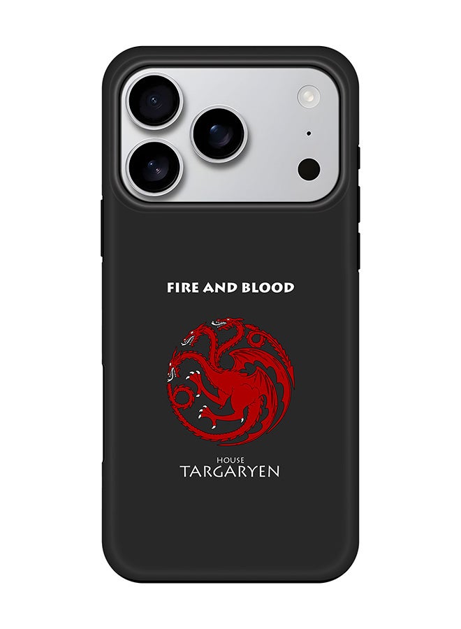 Stylizedd Tough Pro Magnetic Case for iPhone 17 Pro, Dual Layer hybrid PC + TPU Mobile Cover Matte - GOT House Targaryen