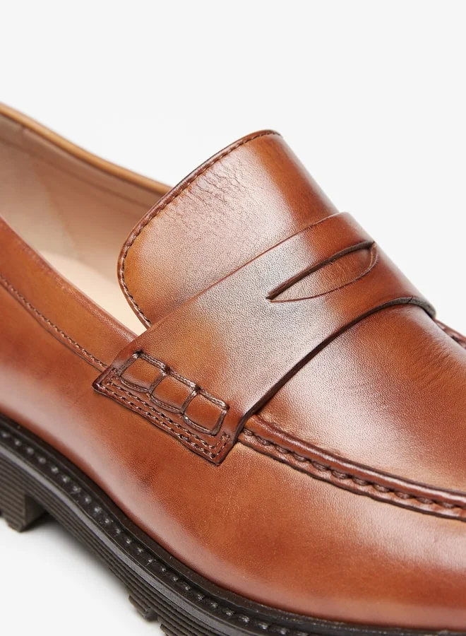 Celeste Women's Slip-On Loafers with Block Heels