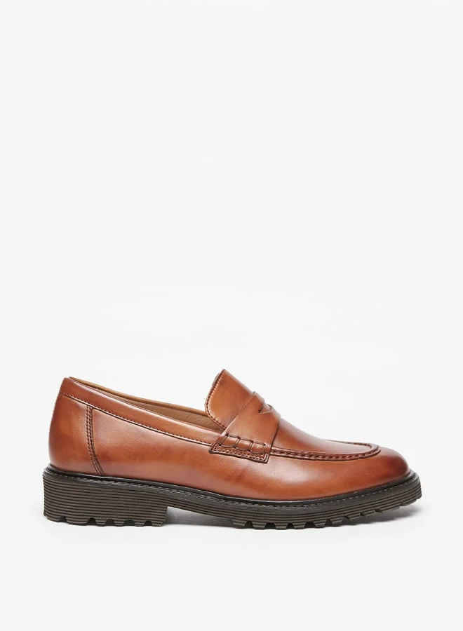 Celeste Women's Slip-On Loafers with Block Heels
