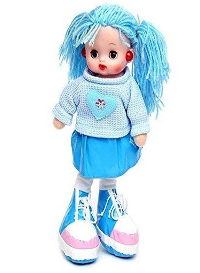 VGRASSP Beautiful Fluffy Smiling Doll Toy for Girls with Lights and Music - Soft and Cute - 36 cms - Image 1