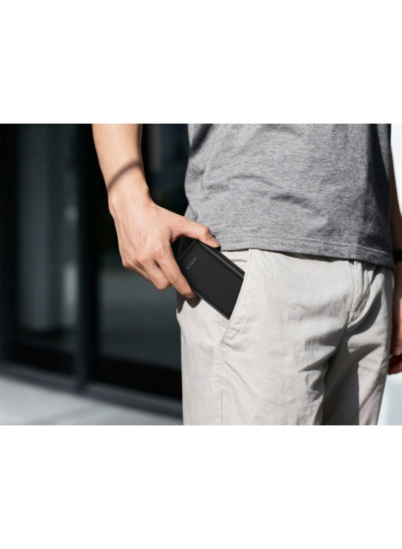 LEVELO Power Bank 10,000mAh with Qi2 Technology, Ultra-Strong Magnets, Fast Charging, Type-C Input/Output, Wireless Charging (5W-25W), Included Type-C to Type-C Cable, Compact & Portable Design – Black - Image 5